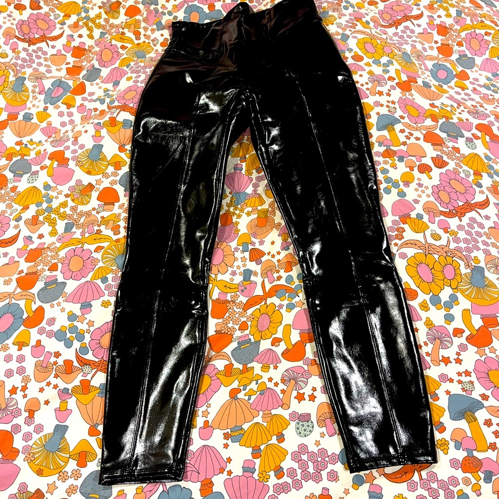 Spanx Faux Patent Leather Leggings